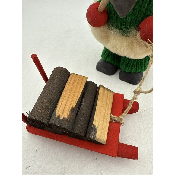 Ljungstroms Swedish Tomte Santa #7625 Christmas Elf Red Fire Wood Scandinavian - Picture 6 of 6
